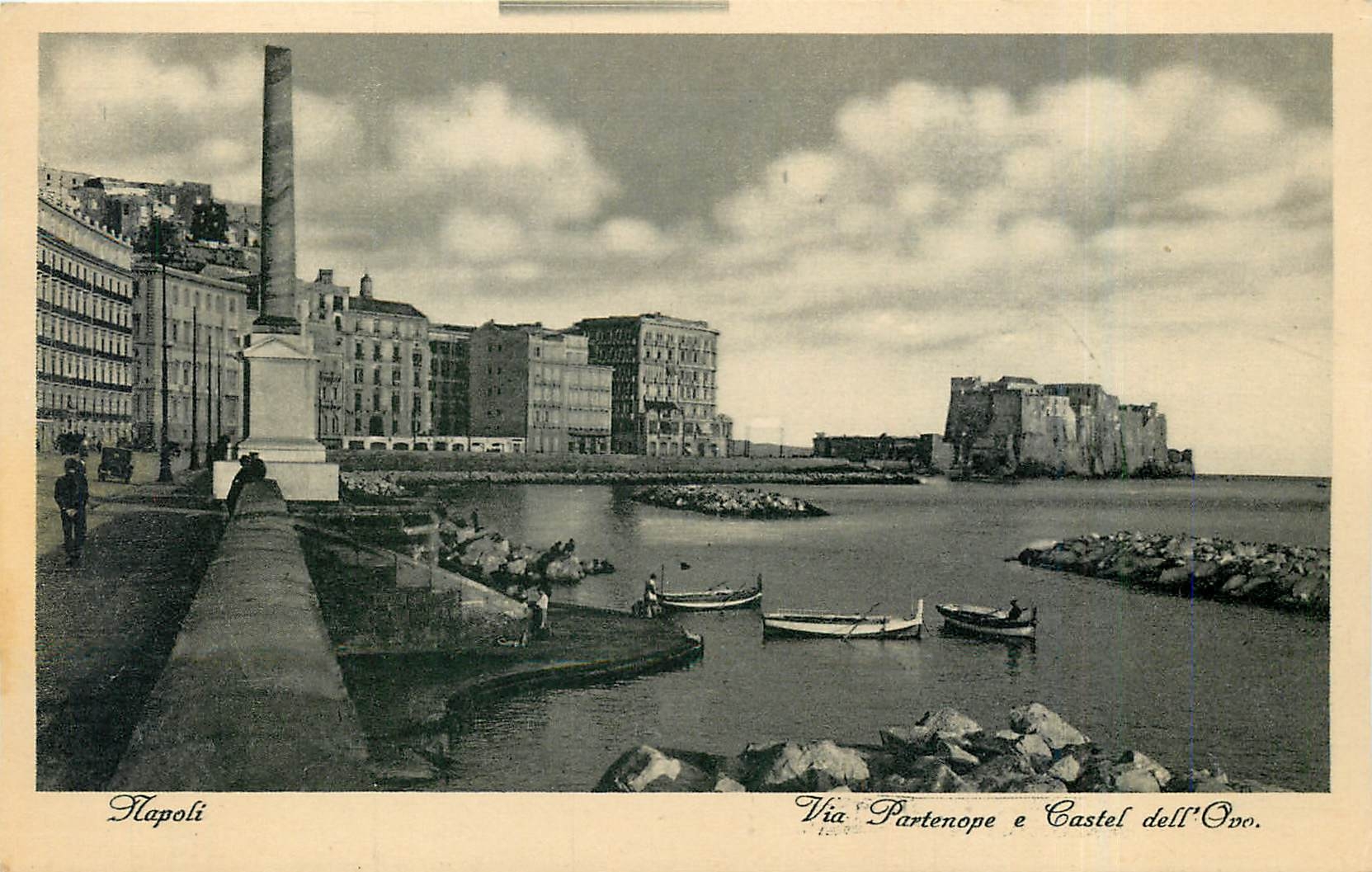 CPA Napoli-Via Partenope e Castel dell Ovo