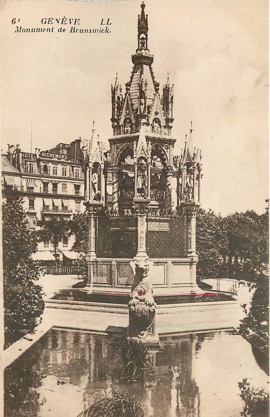 CPA GENEVE-Monument de Brunswick