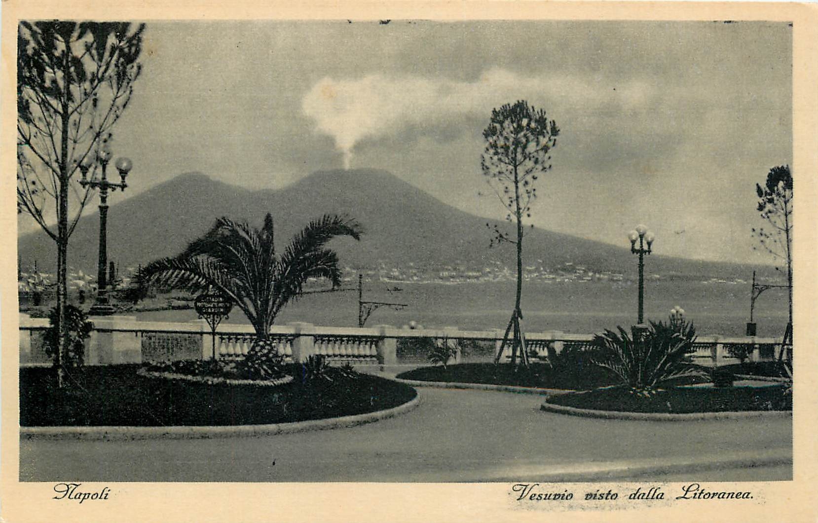 CPA Napoli-Vesuvio visto dolla Litoranea