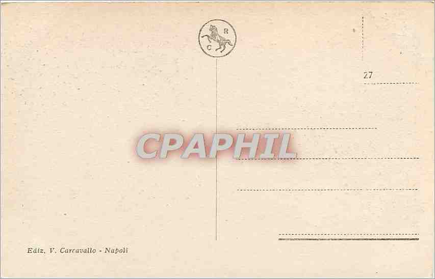 CPA Napoli-Vesuvio visto dolla Litoranea — Rückseite