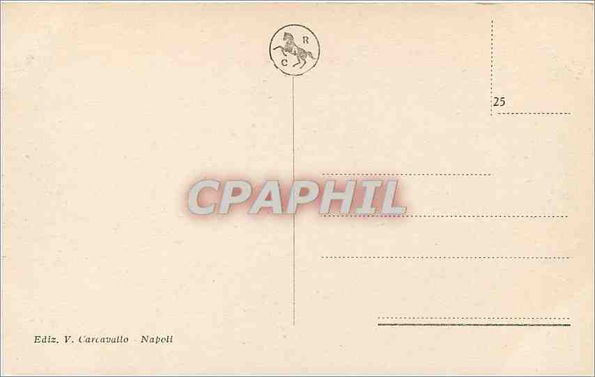 CPA Napoli-GALLERIE Amberto — Rückseite