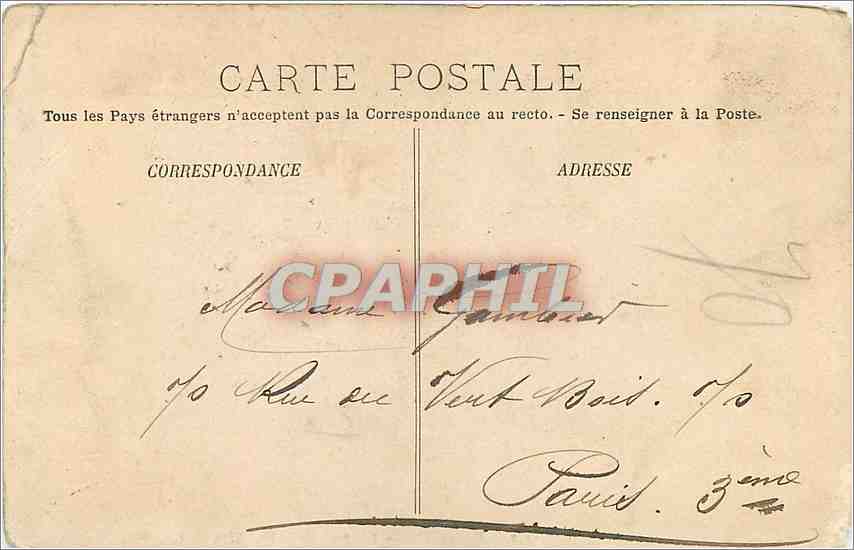 CPA MENTON-Vue prise de la Frontiere — Back