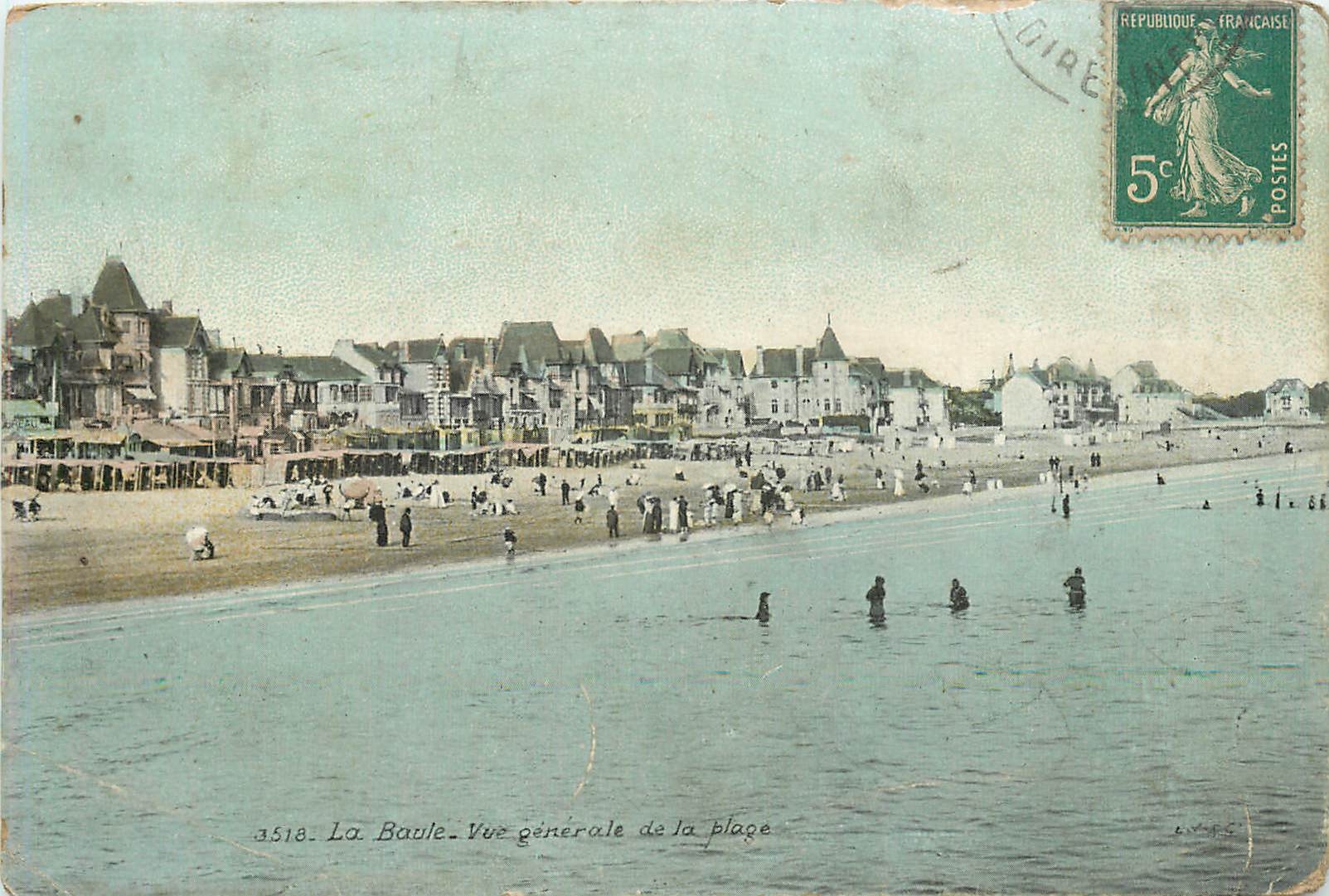 CPA La Baule-Vue generale de la Plage