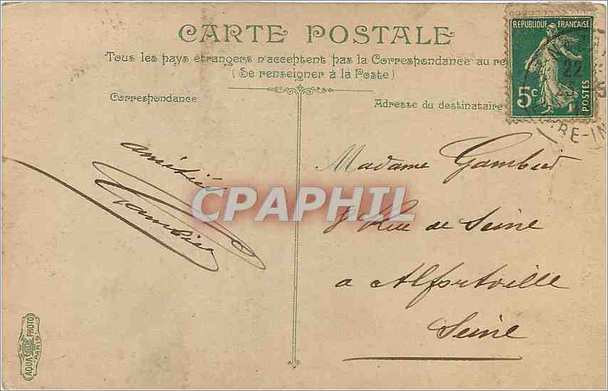 CPA La Baule-Les Quai et La Plage — Rückseite