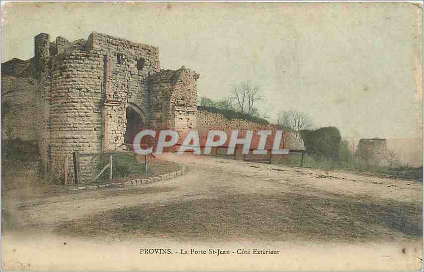 CPA PROVINS-La Porte St-Jean-cote Exterieur