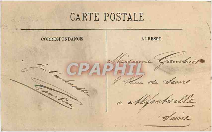 VANNES — L'Hôtel de Ville et la Place — Édition des Magasins Modernes — LL — Rückseite