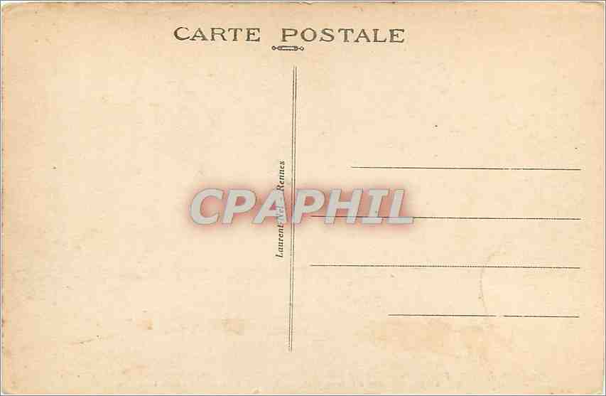 CPA Presqu'ile de Rhuys-Interieur les Ruines du Chateau de Suseinnid — Rückseite