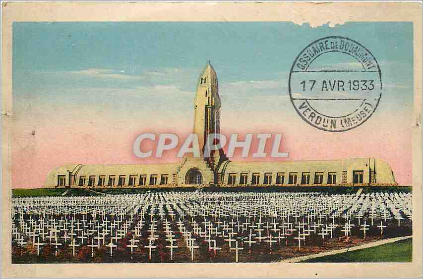CPA Vue generale de l'OSSURAIRE DE DOUAUMONT