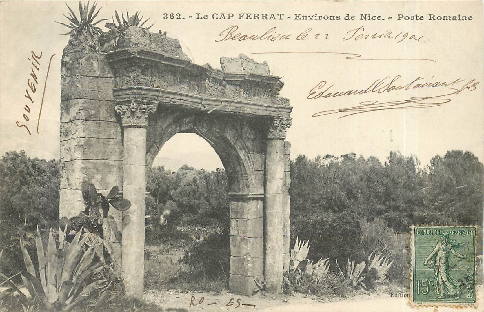 CPA LE CAP ERRAY-Envirs. De Nice-Porte Romaine