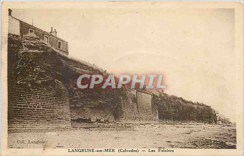 Langrune-sur-Mer (Calvados) — Les Falaises — phot. Langlois