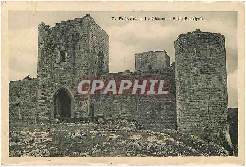 CPA Puivert-Le Chaeau -Pote Principale — Back