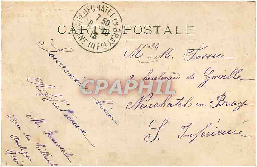 CPA Parc de Versailles-Bain de Latone — Verso