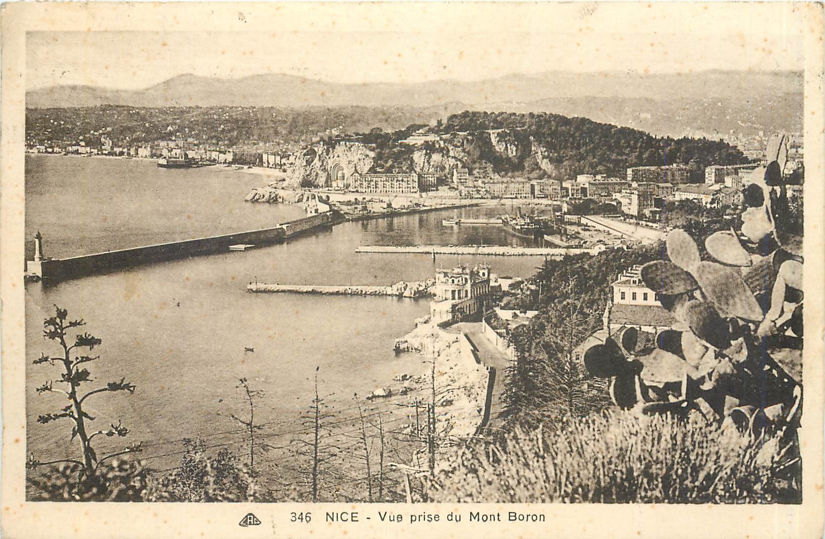 CPA NICE Vue prise du Mont Boron