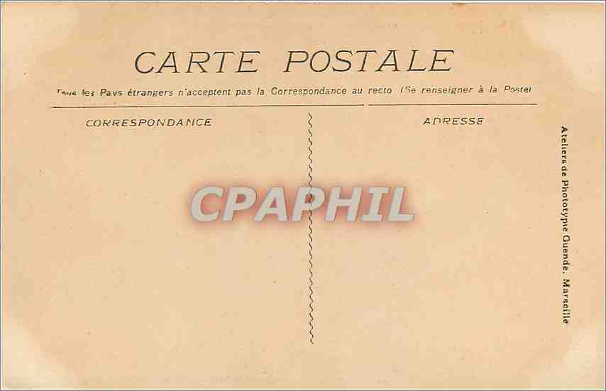 CPA MARSEILLE-Le Fort Saint-Jean et la cathedrale — Rückseite