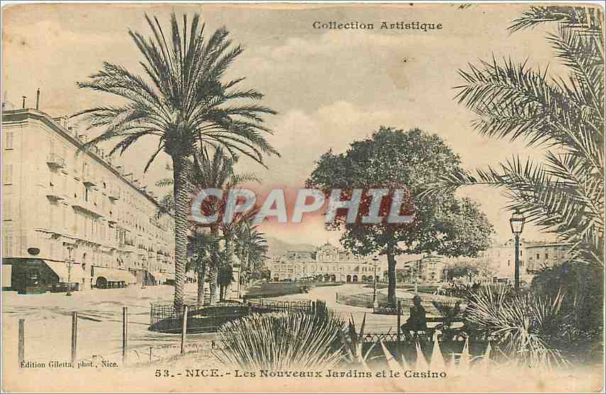 CPA NICE -Les Nouveaux Jardins et le Casino