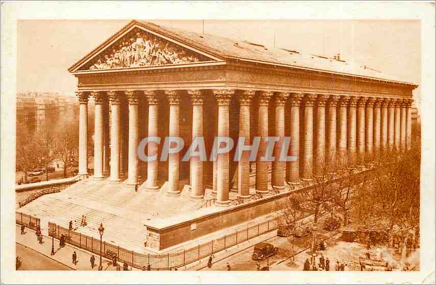 CPA LES PETITS TABLEAUX DE PARIS La Madeleine