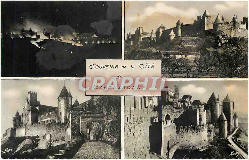 CPA SOUVENIR de la Cite de CARCASSONNE