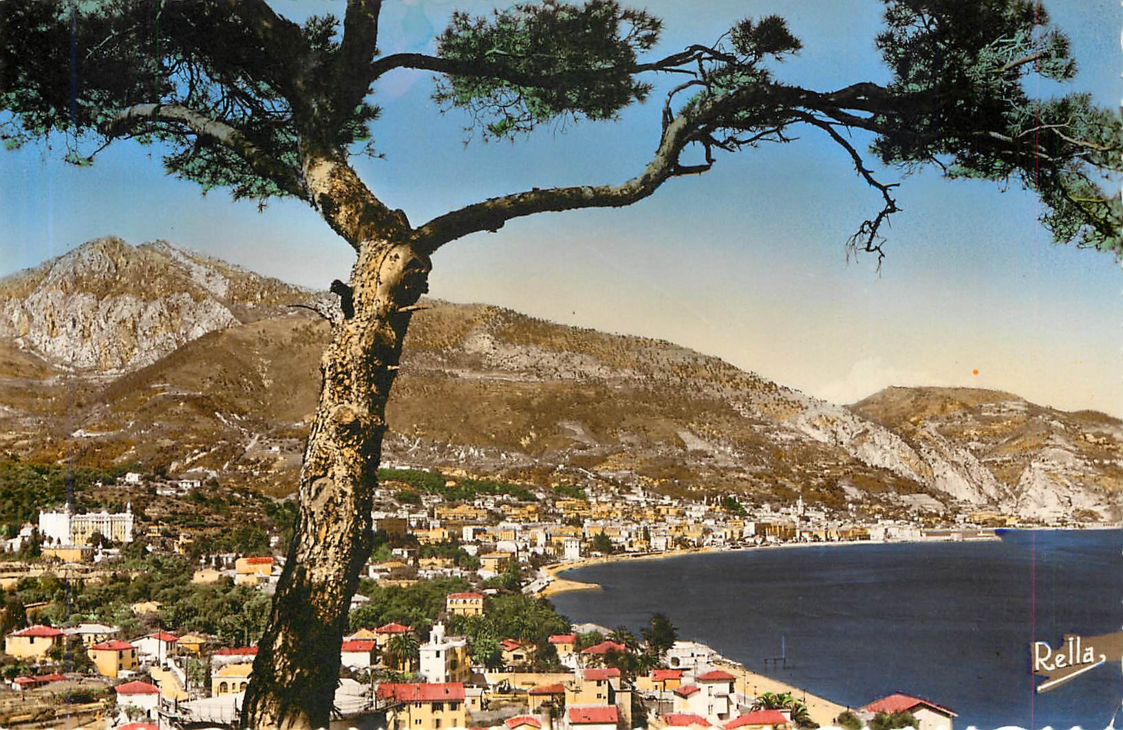 CPA LA COTE D'AZUR.MENTON et la Frontier vus du Cap martin