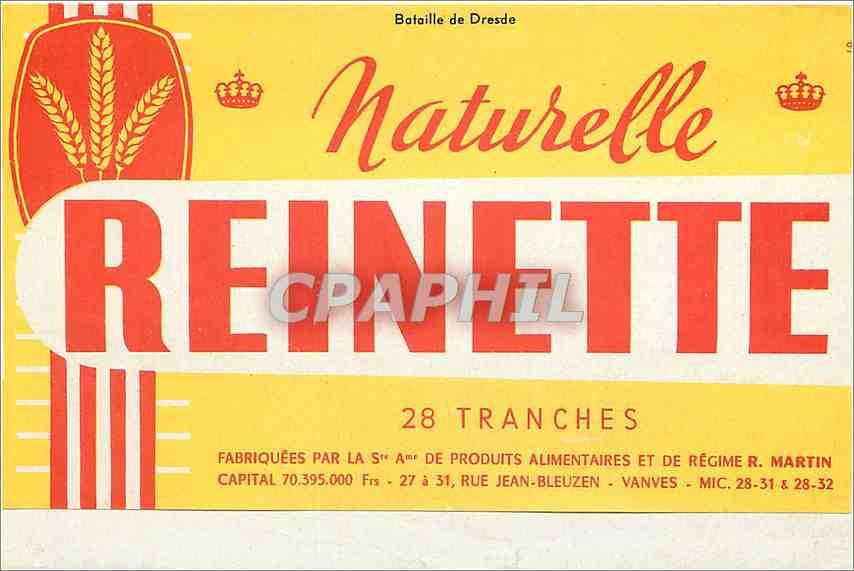 Image REINETTE — Rückseite