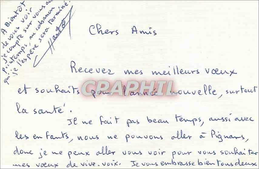 CPA VOEUX — Rückseite