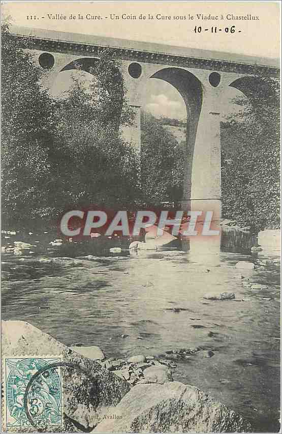 CPA Vallee de la Cure-CHATELLUX-Le Viaduc sur la Cure