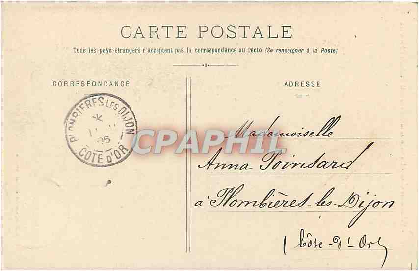 CPA Vallee de la Cure-CHATELLUX-Le Viaduc sur la Cure — Rückseite