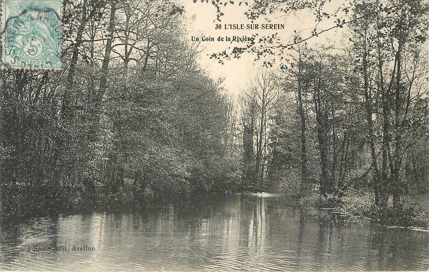 L'Isle-sur-Serein — Un Coin de la Rivière — Pathéin, édit. Avallon, n°30