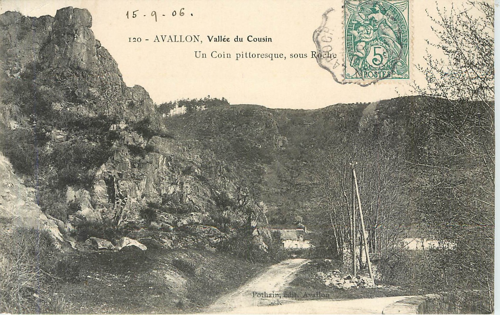 CPA AVALLON  Vallee du Cousin Un Coin pittoresque