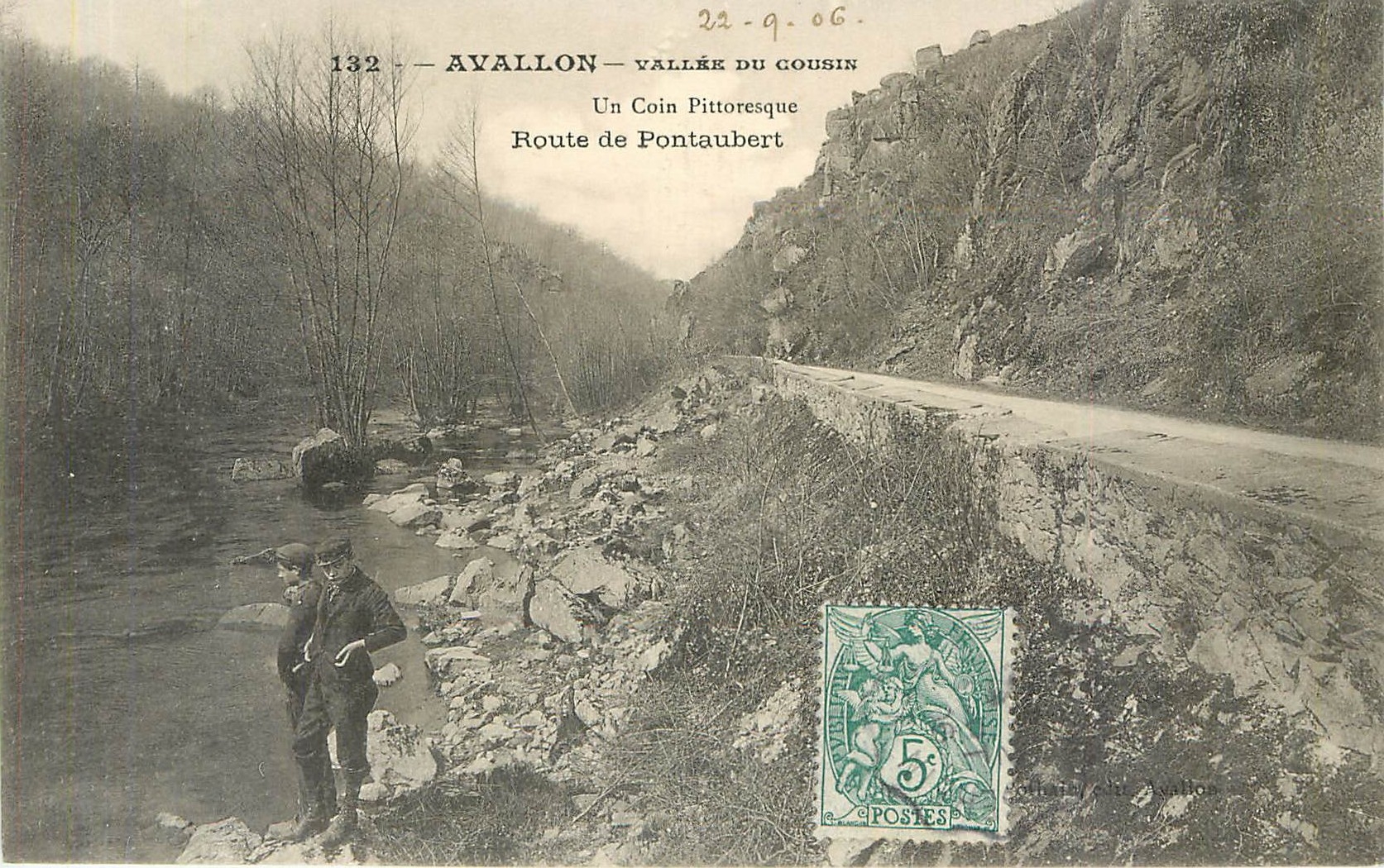 Avallon — Vallée du Gousin — Un Coin Pittoresque — Route de Pontaubert