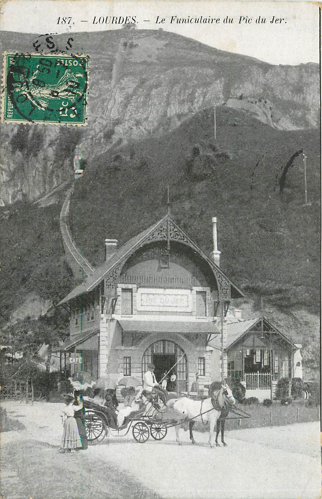 CPA LOURDES -Le Funiculaire du Pic du Jer