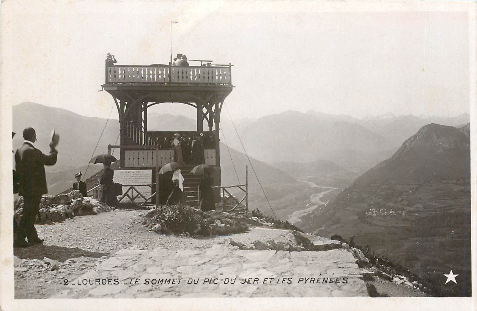 CPA LOURDES -Le Sommet du Pic du Jer et les Pyreneees
