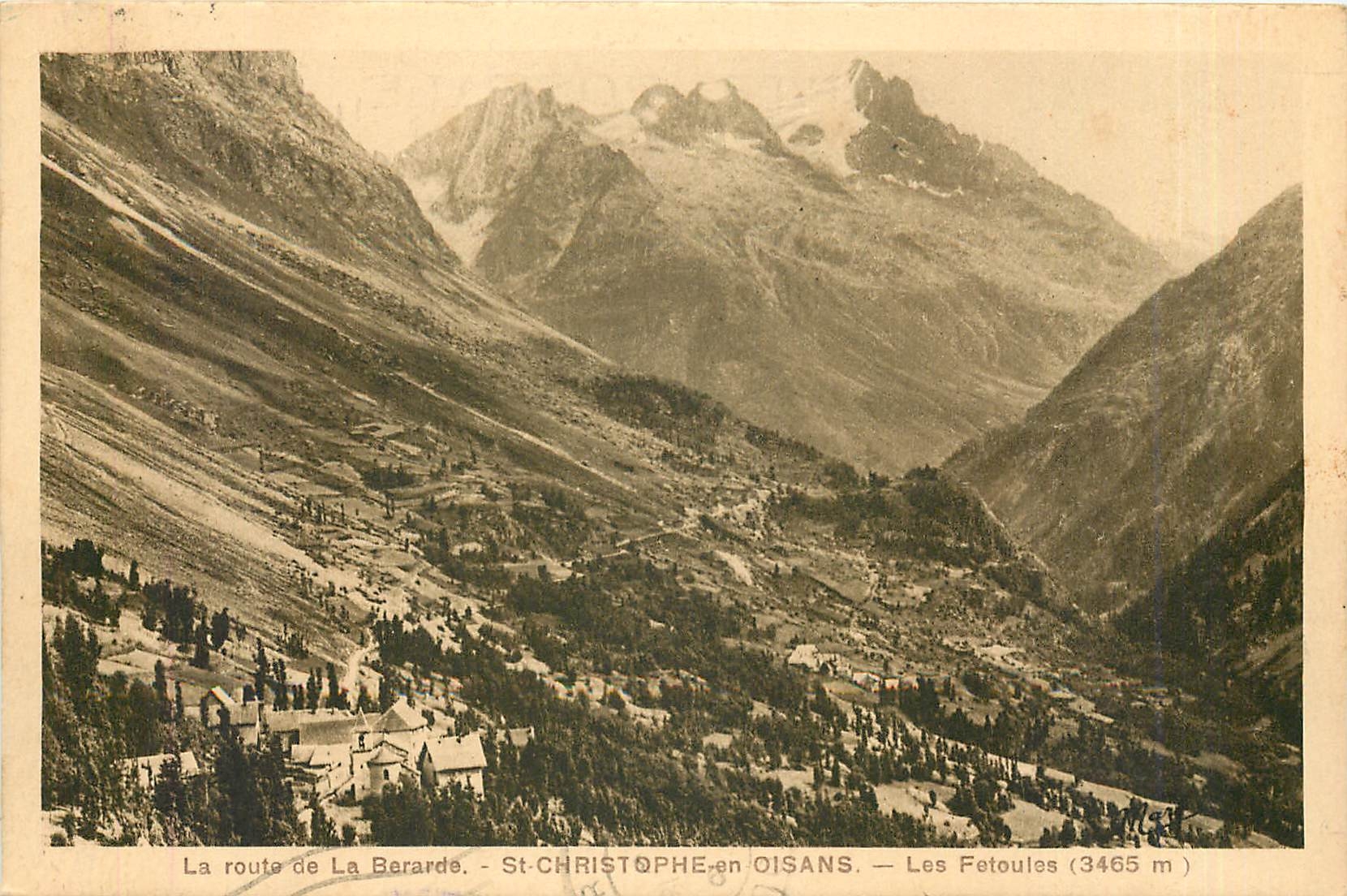 CPA La Route de la Berarde-St CHISTOPHE een OISANS-Les Fetoules(3465)