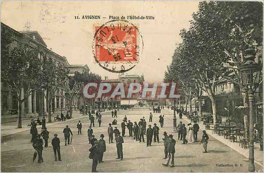 Avignon — Place de l'Hôtel-de-Ville — Collection B.B.