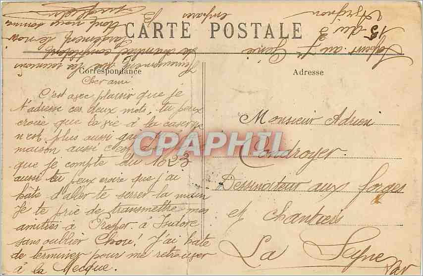 Avignon — Place de l'Hôtel-de-Ville — Collection B.B. — Rückseite