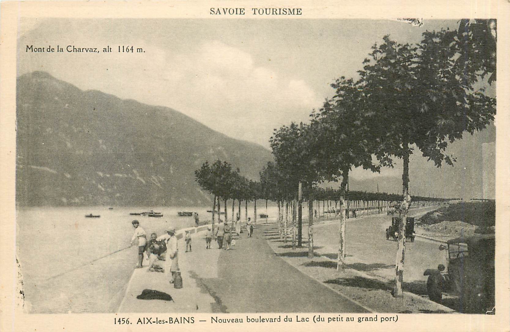 CPA AIX-LES BAINS-Nouveau Boulevard du Lac(du petit au grand port)