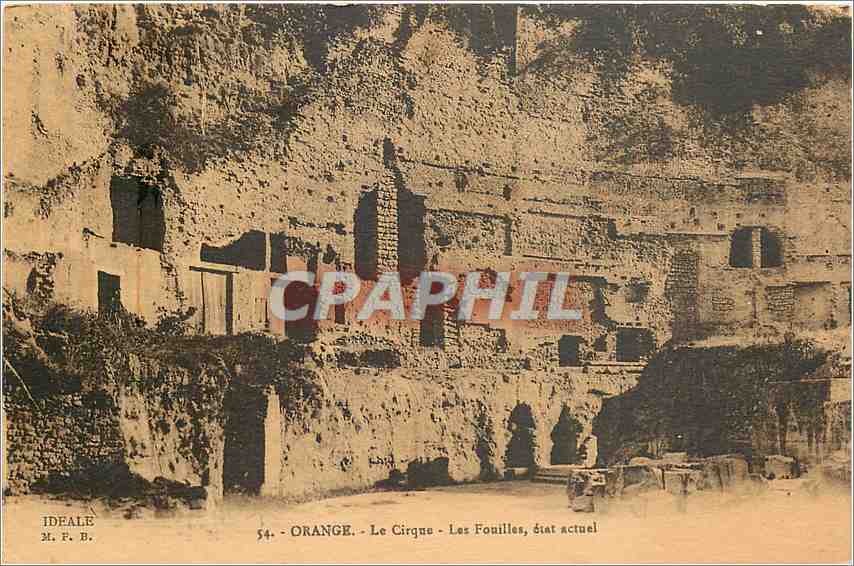 CPA ORANGE-Le Cirque -Les Fouilles