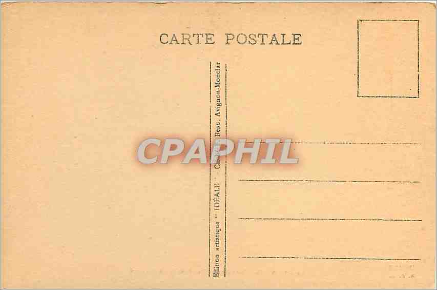 CPA ORANGE-Le Cirque -Les Fouilles — Rückseite