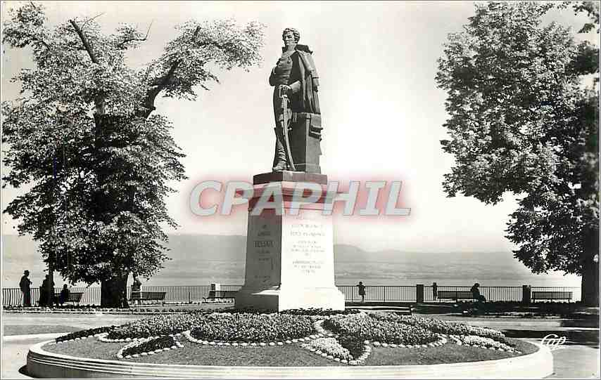 CPM THONON-LES BAINS-Statue du General Dessaix