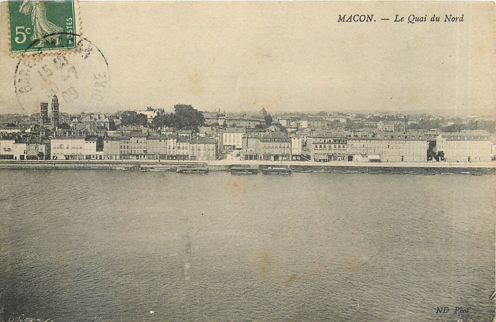 CPA MACON-Le Quai du Nord