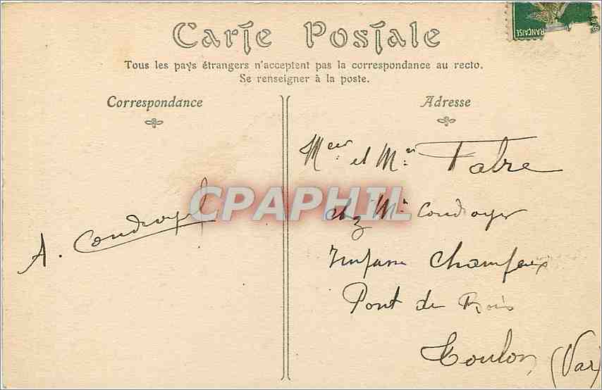 CPA MACON-Le Quai du Nord — Rückseite