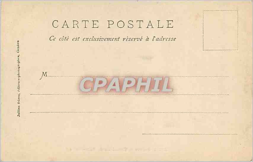 CPA Geneve-Cathedrale de Saint-pierre — Verso