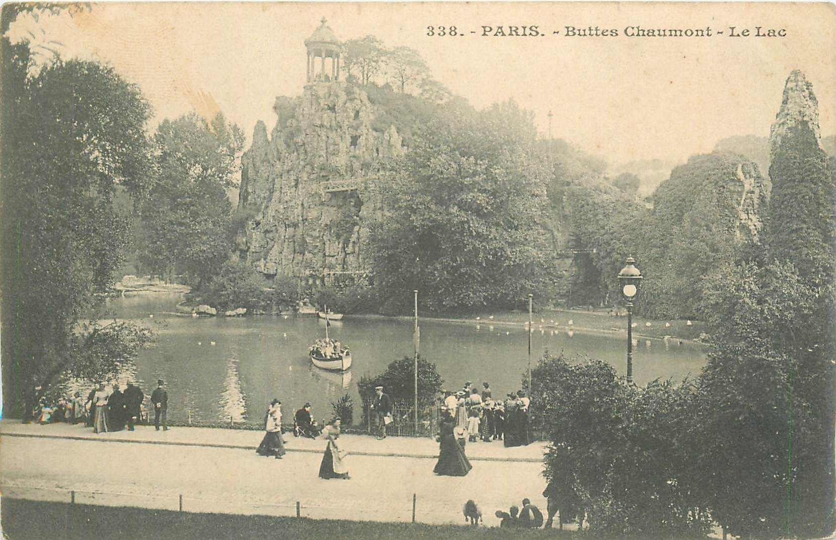 CPA PARIS-Buttes Chaumont-le lac