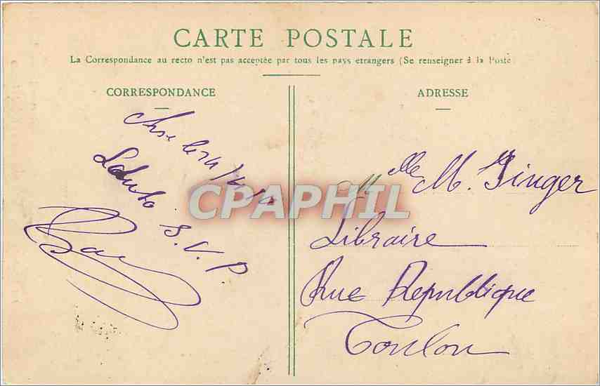 CPA AIX-EN-PROVENCE-Le Portique de la cathedrale — Rückseite