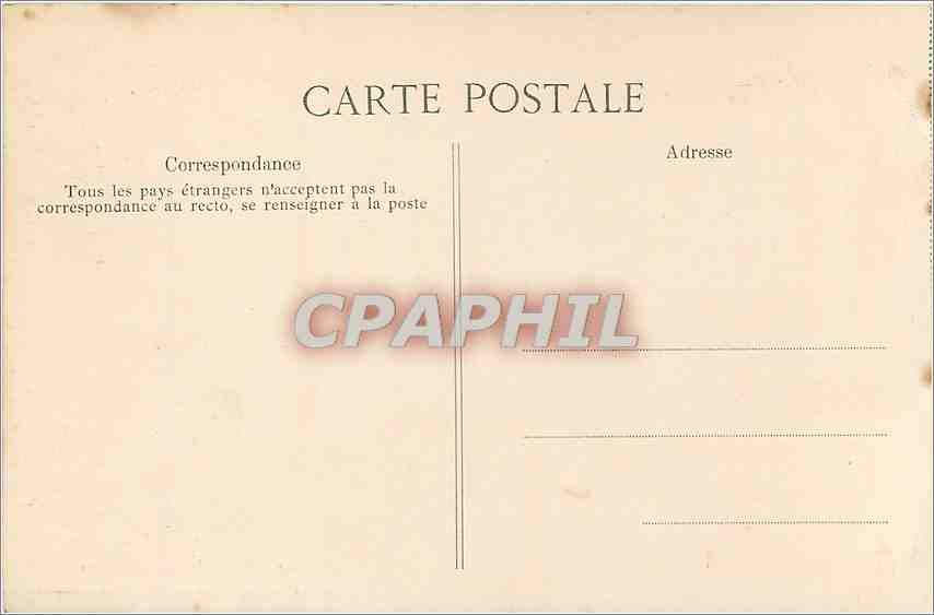 Palais de Fontainebleau — Salon de Musique de Marie-Antoinette — CPAPHIL n°20 — Rückseite