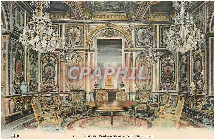 Palais de Fontainebleau – Salle du Conseil — Éditeur G. [D] n°17