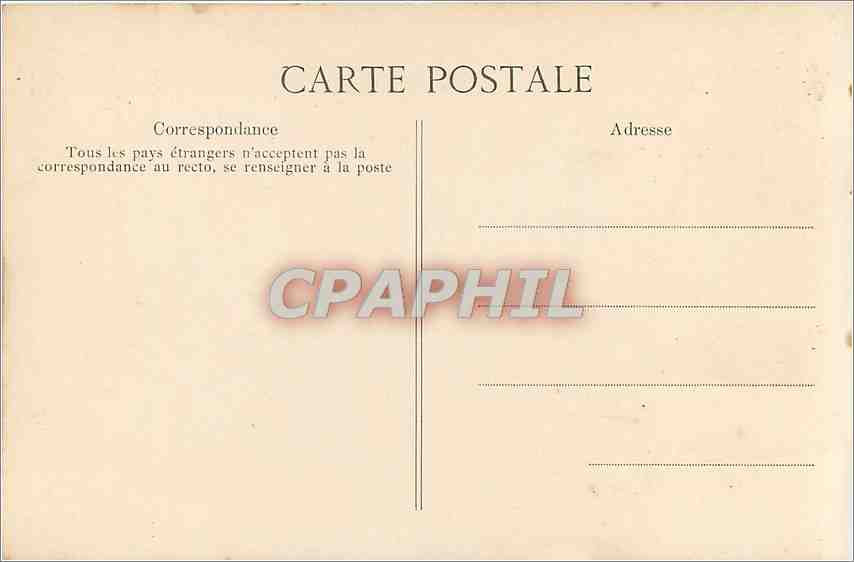 Palais de Fontainebleau — Cabinet de travail de Napoléon Ier — CPAPHIL n°13 — Rückseite