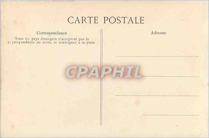 Palais de Fontainebleau — Chambre à Coucher de Napoléon Ier — Éditeur CPAPHIL, n°15 — Rückseite