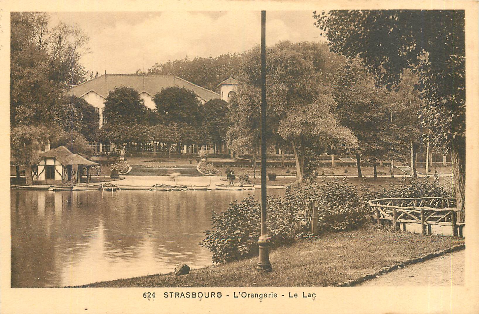 CPA STRASBOURG-L'ORANGERIE -LE LAC
