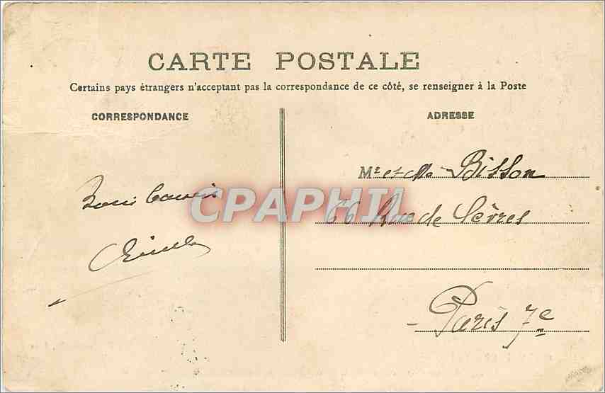 CPA LA COTE D'RGENT Ares(Bassind'Arcachon)-Un Sous -bois sur les bords de la Plage Saint Brice — Rückseite