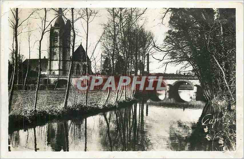 L'Huisne - Le Pont et l'Église Saint-Hilaire — éditeur : REAL-PROG - N° (4)